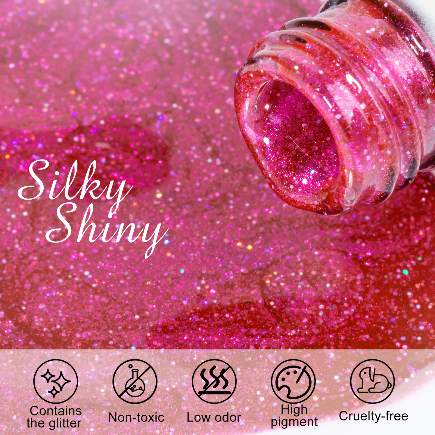 Hot Pink Cat Eye Gel Polish (15ML)