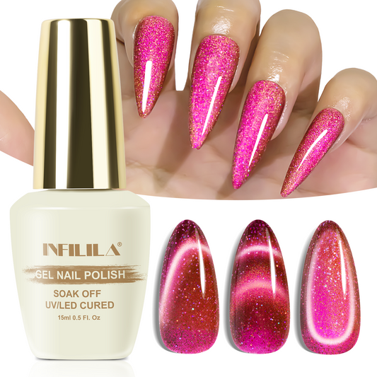 Pink Cat Eye Gel Polish (15ML)