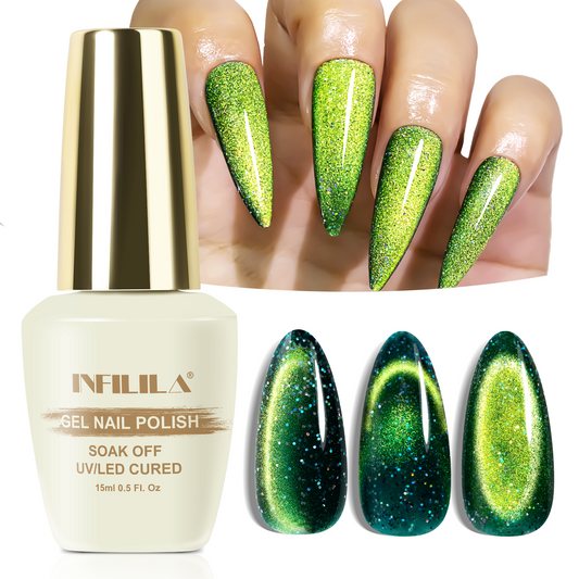 Green Cat Eye Gel Polish (15ML)