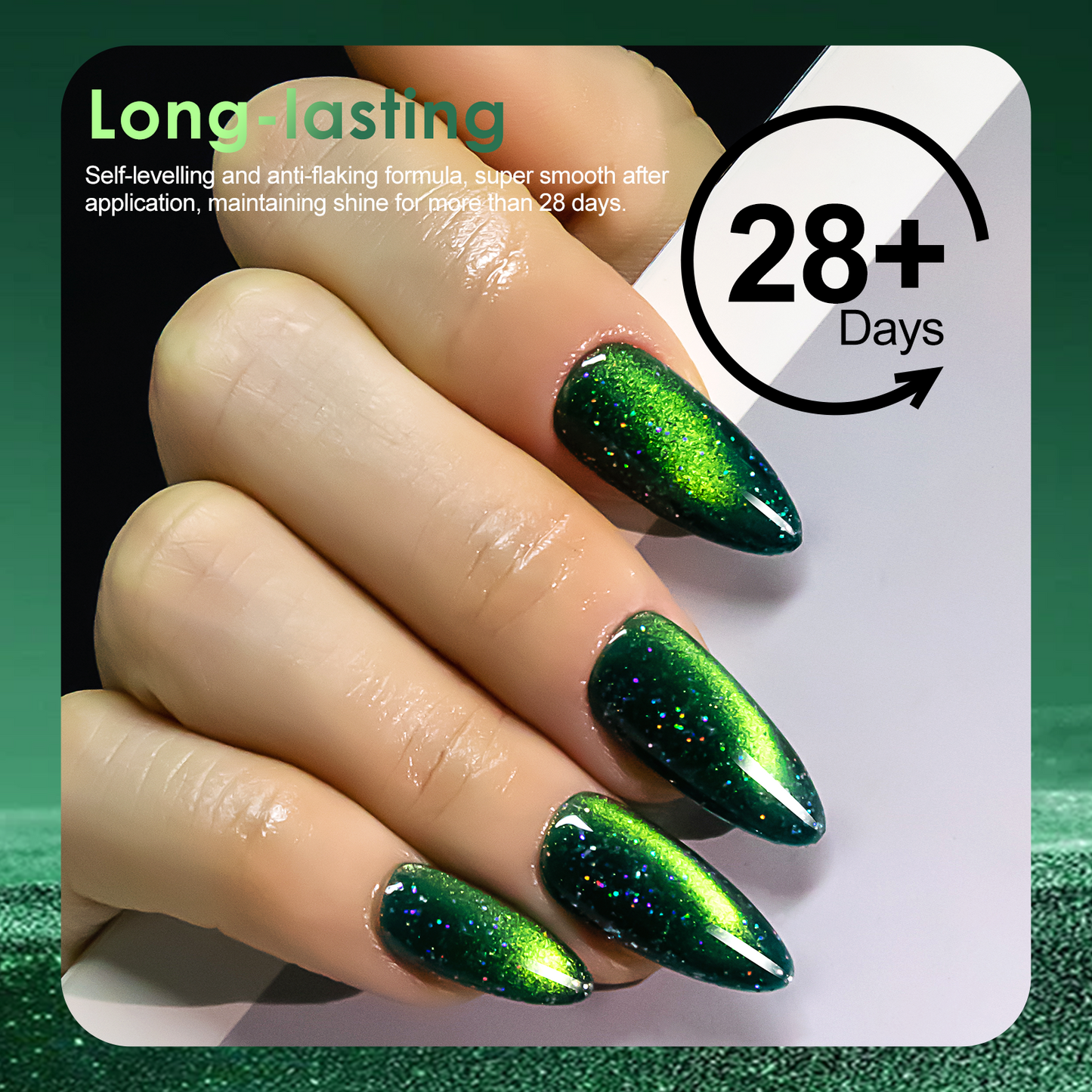 Green Cat Eye Gel Polish (15ML)