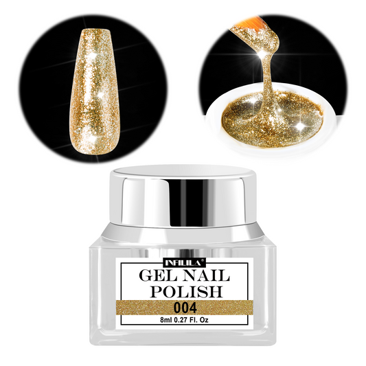 Gold Glitter Gel Nail Polish 8ml