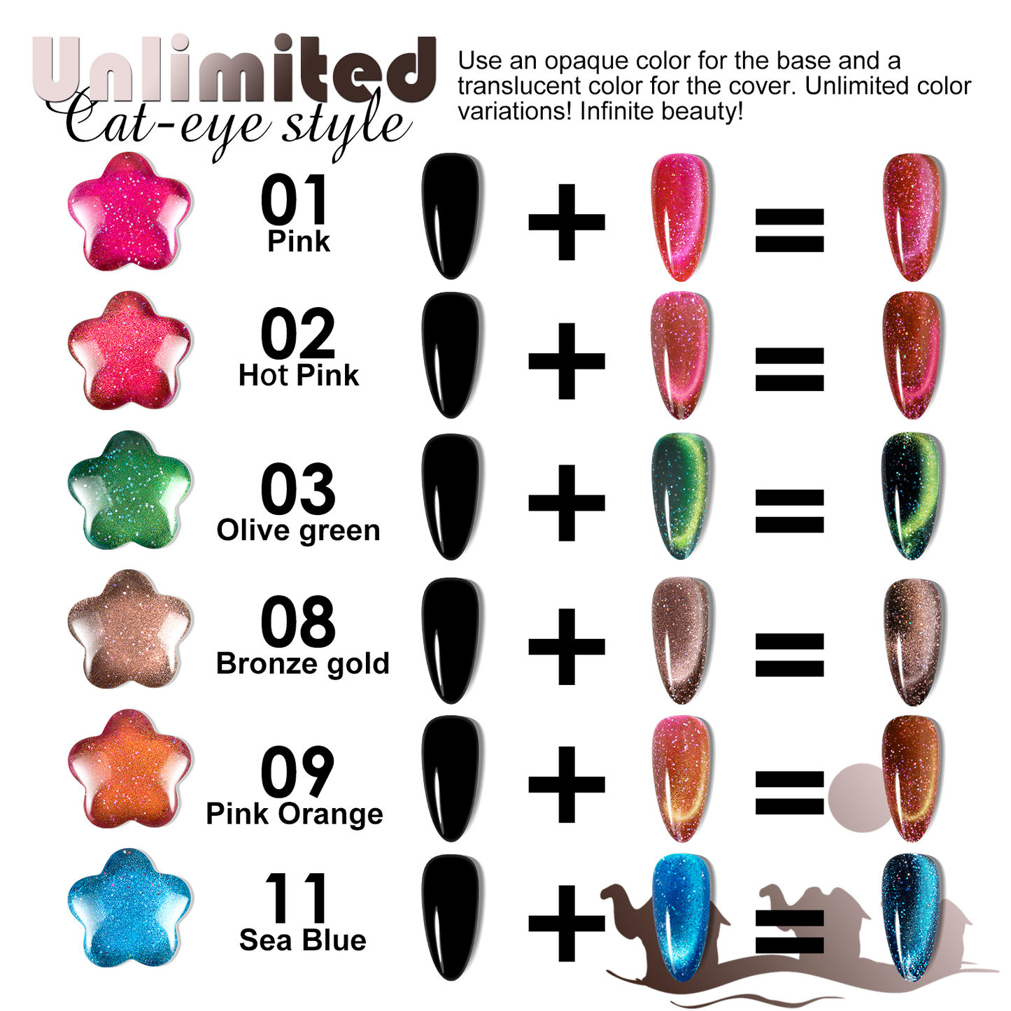 Gold Cat Eye Gel Polish (15ML)