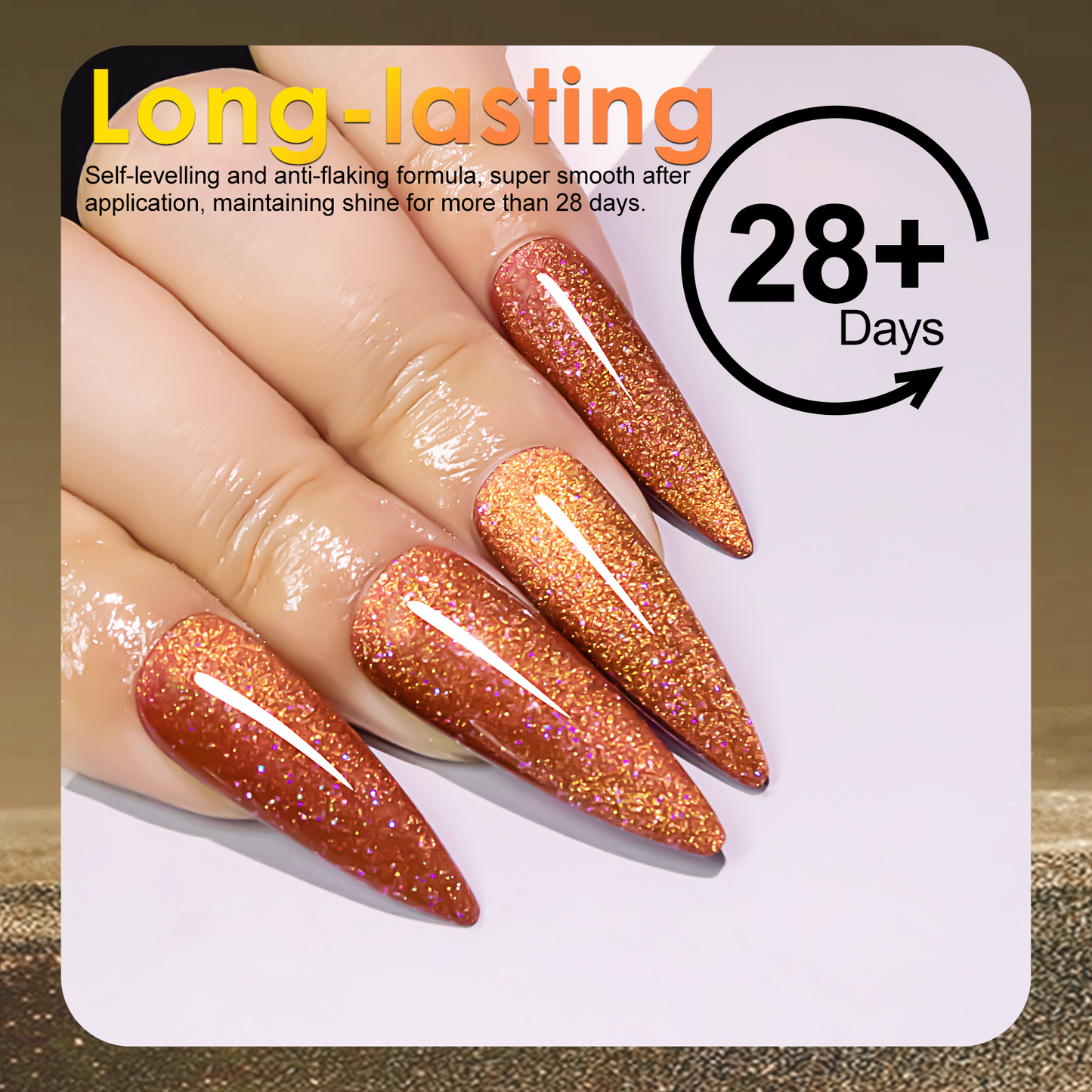 Pink Orange Cat Eye Gel Polish (15ML)