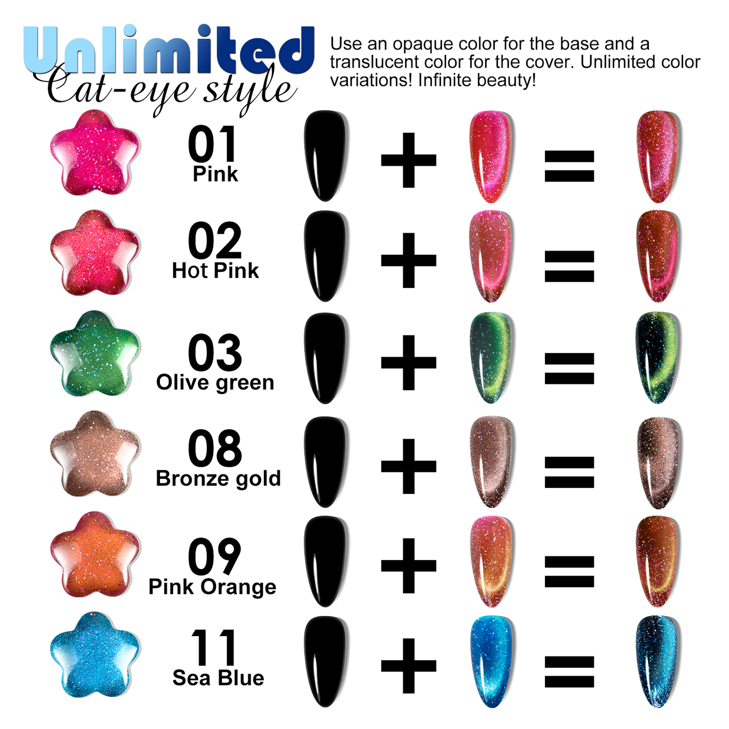 Blue Cat Eye Gel Polish (15ML)