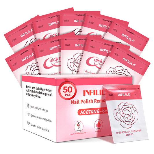 50 PCS Nail Polish Remover Pads