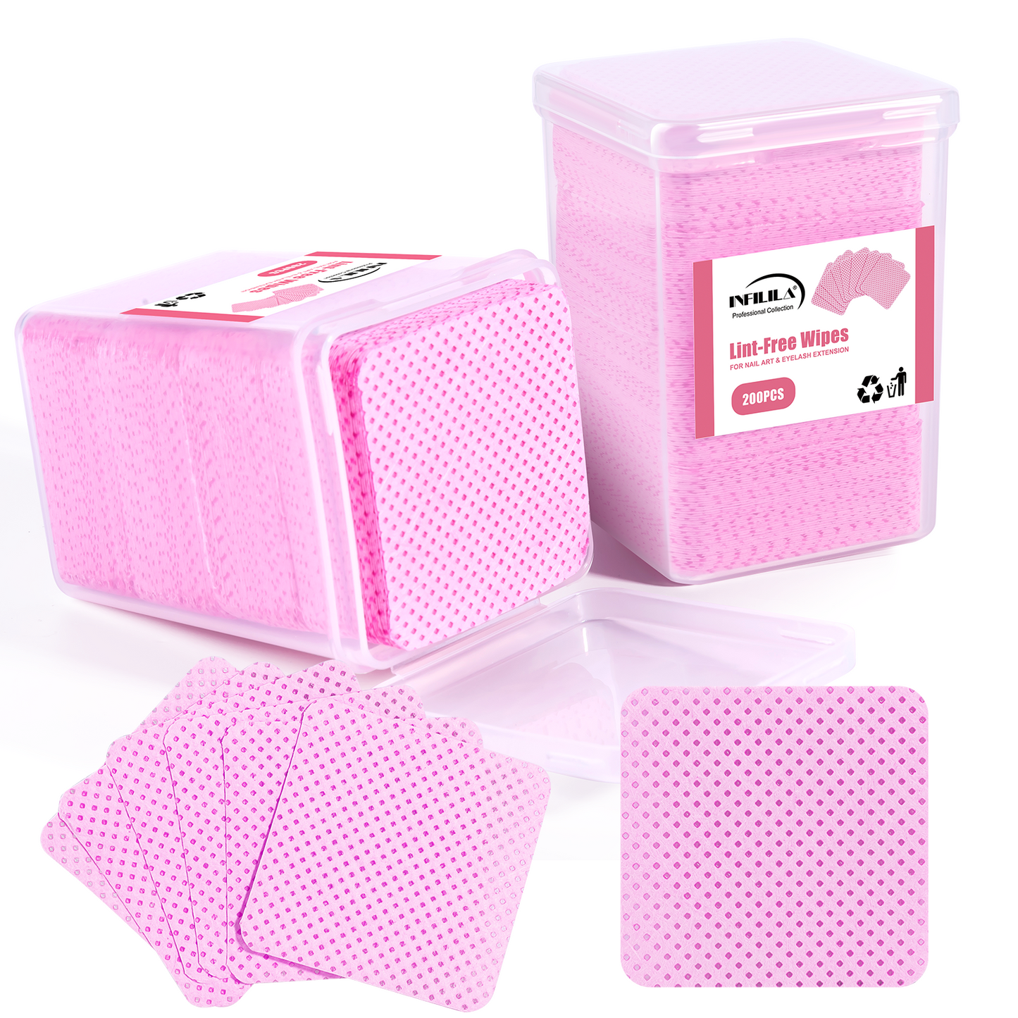 Lint Free Nail Wipes 400PCS Nail Supplies Dry Nail Wipes for Nail Polish Remover
