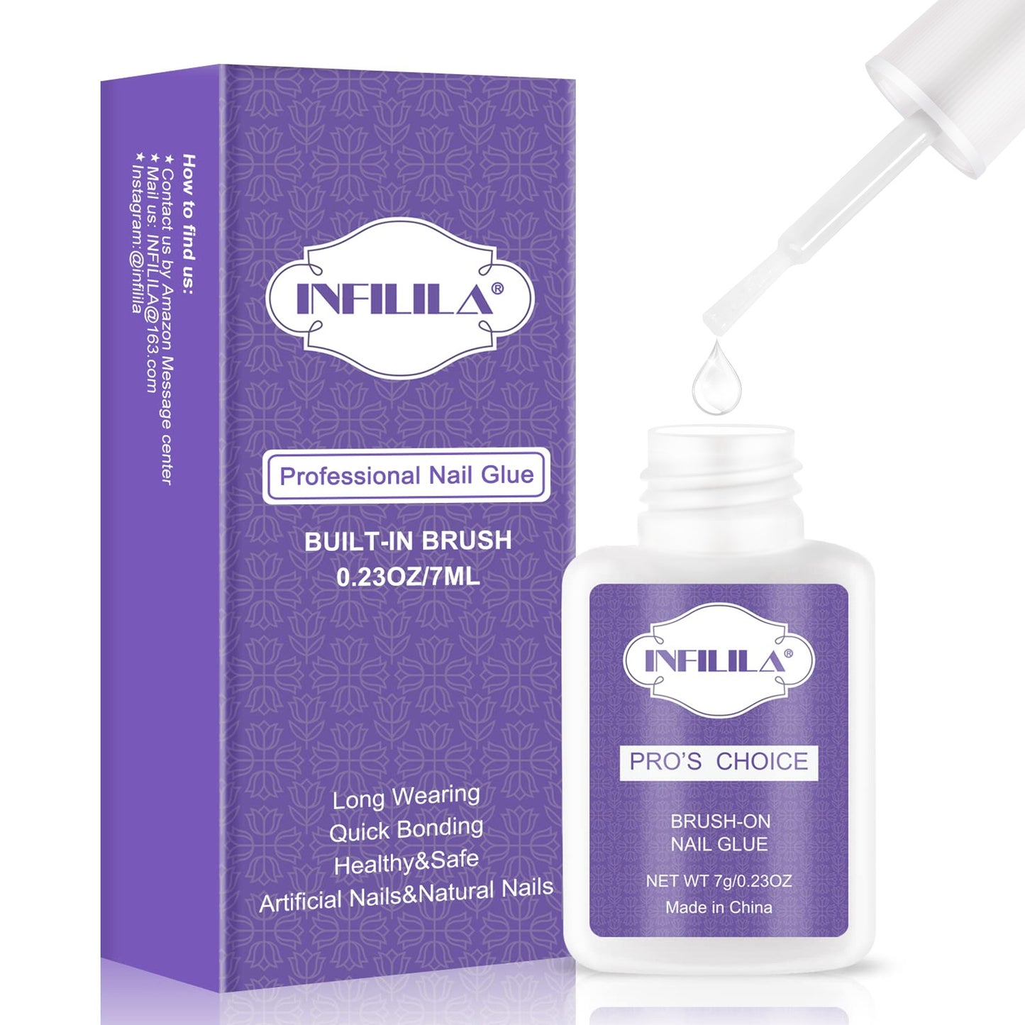 Professional Brush On Nail Glue Arcrylic Nail Glue Nail Glue for Acrylic Nails