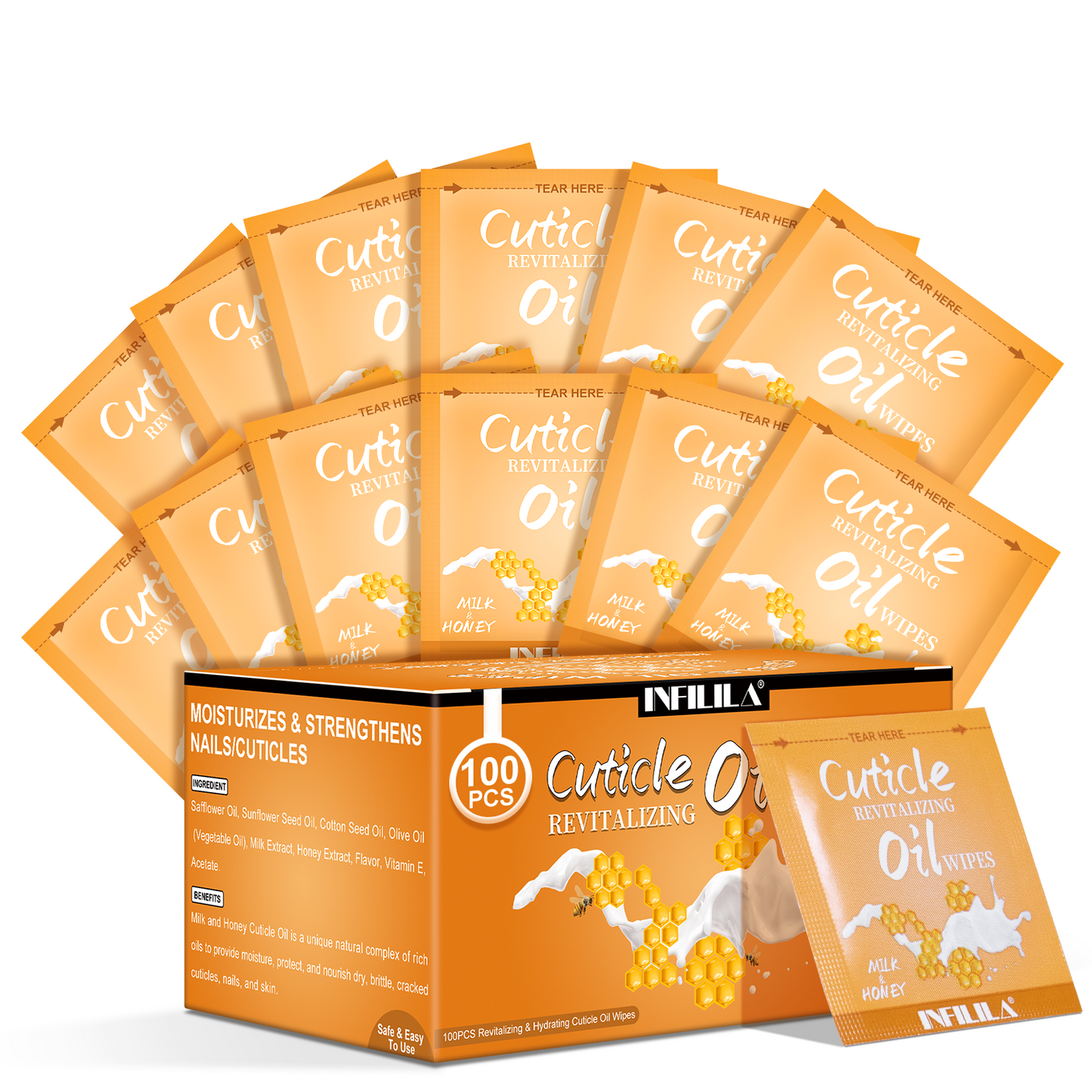 100Pcs Mini Cuticle Oil for Nails