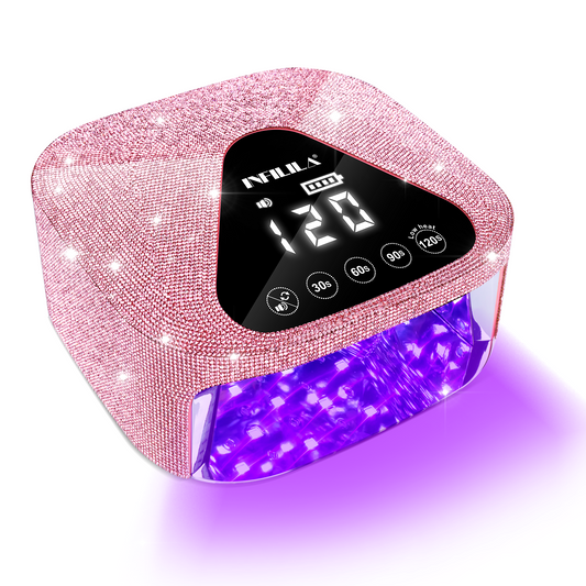 Pink Cordless UV Nail Lamp