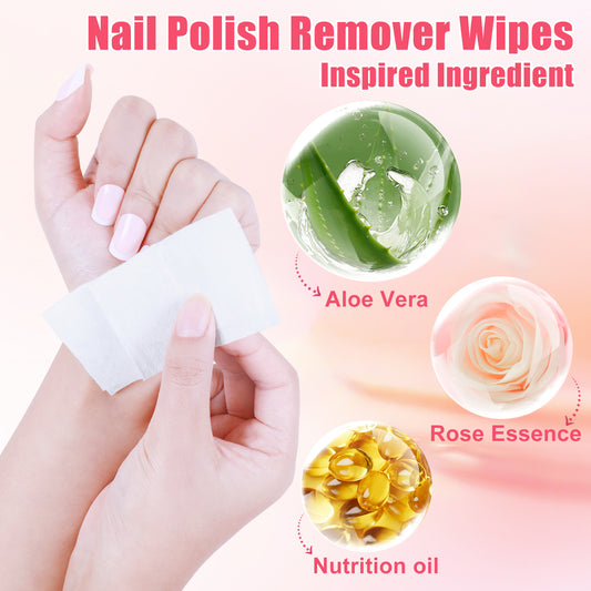 50 PCS Nail Polish Remover Pads