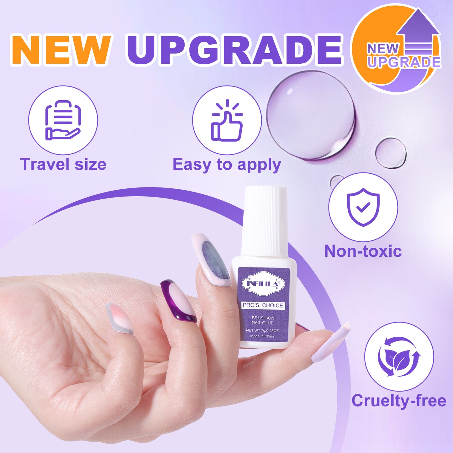 Professional Brush On Nail Glue Arcrylic Nail Glue Nail Glue for Acrylic Nails