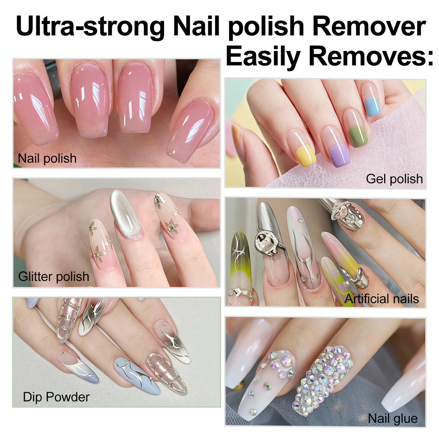 Non Acetone Nail Polish Remover Non-Toxic Fingernail Polish Remover