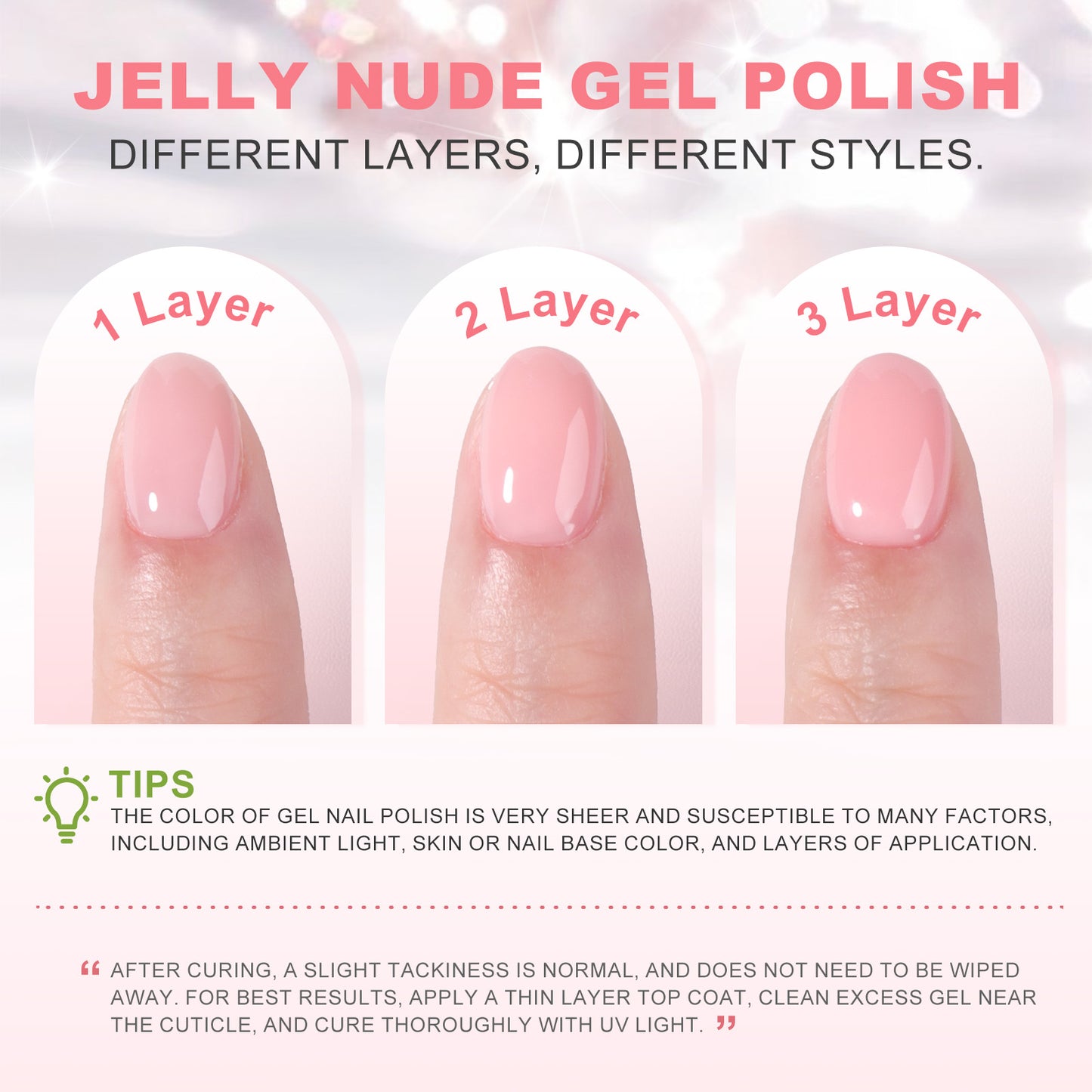Pale Pink Gel Nail Polish 15ml