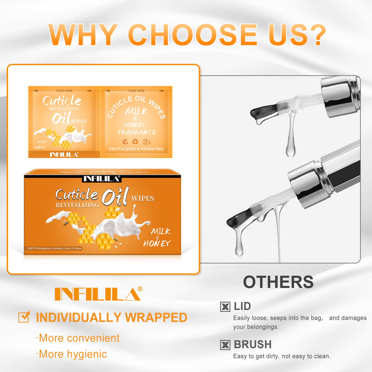 100Pcs Mini Cuticle Oil for Nails