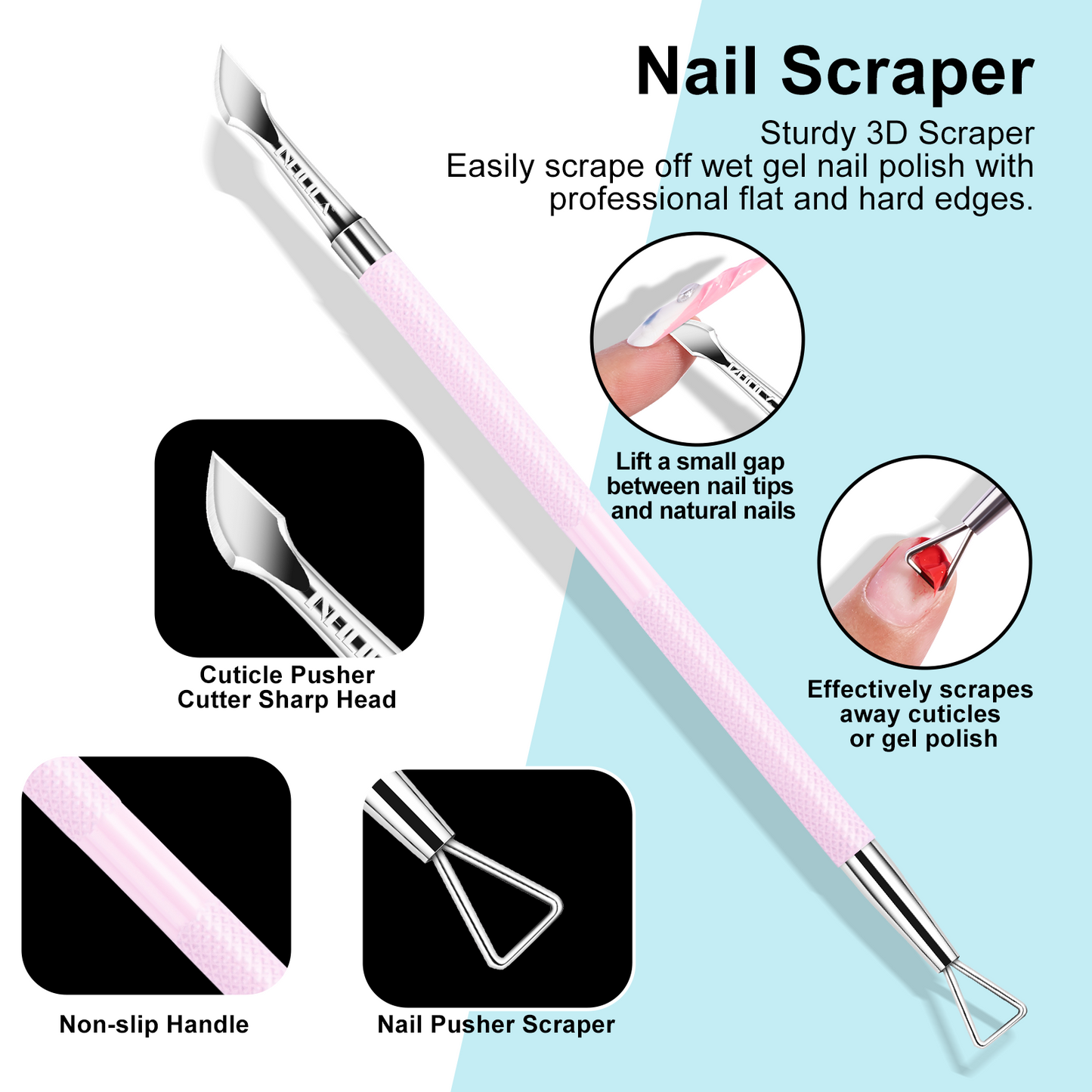 Cuticle Remover Kit 4Pcs
