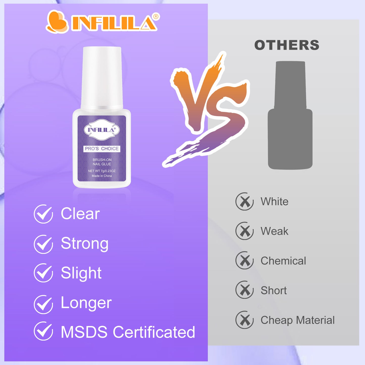 Professional Brush On Nail Glue Arcrylic Nail Glue Nail Glue for Acrylic Nails