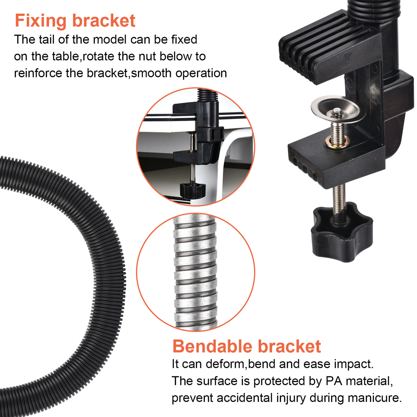 Flexible Nail Practice Hand Kits with 200 PCS Nail Tips