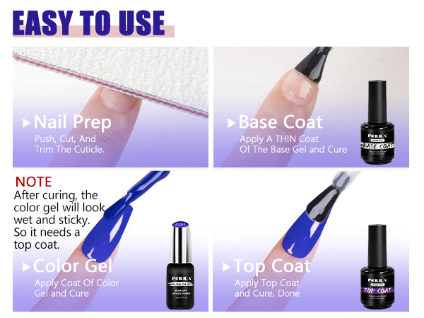 4th of July Gel Nail Polish Set 10ml