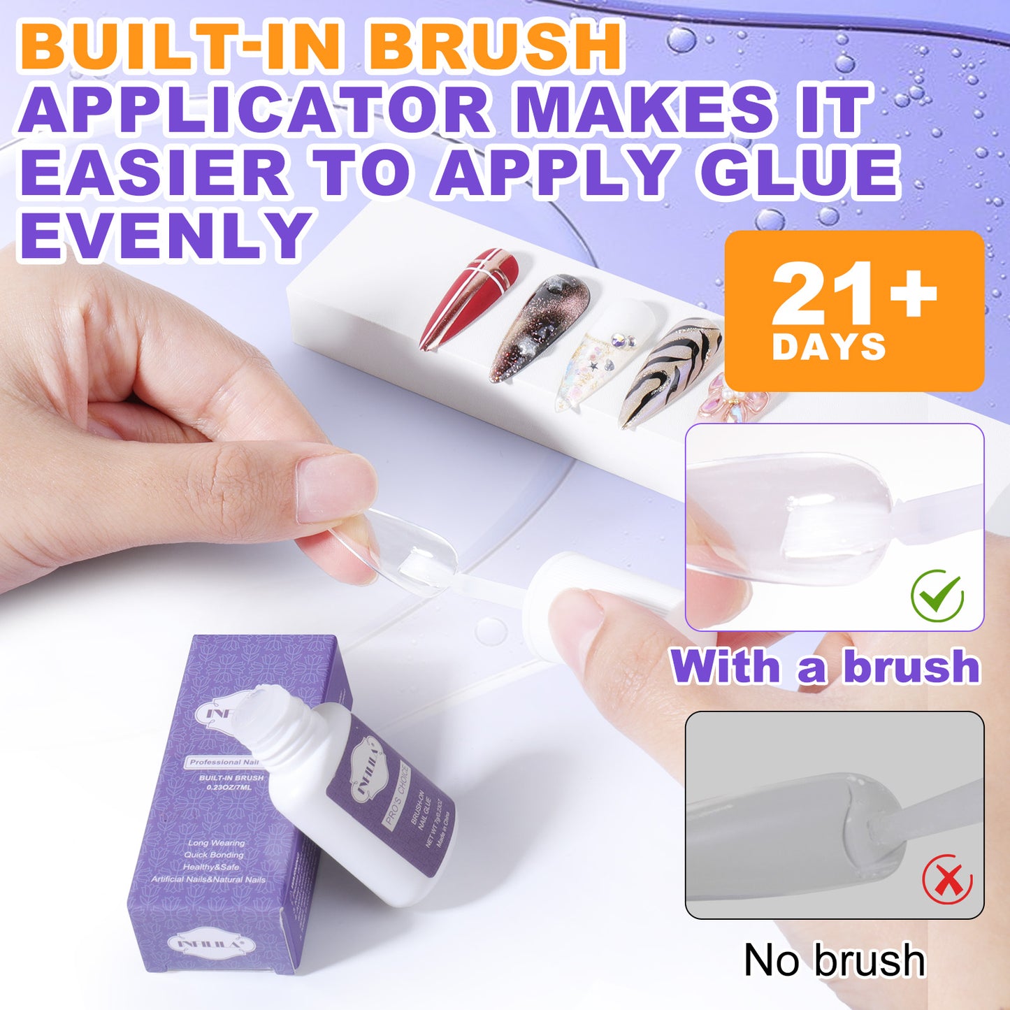 Professional Brush On Nail Glue Arcrylic Nail Glue Nail Glue for Acrylic Nails