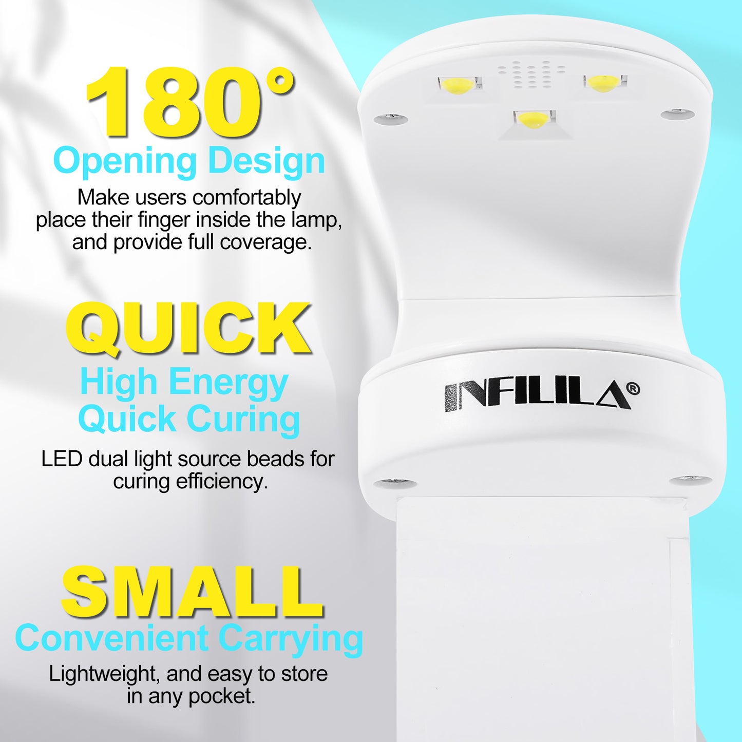 16W Fast Mini UV Light Nail Lamp for Gel Nails