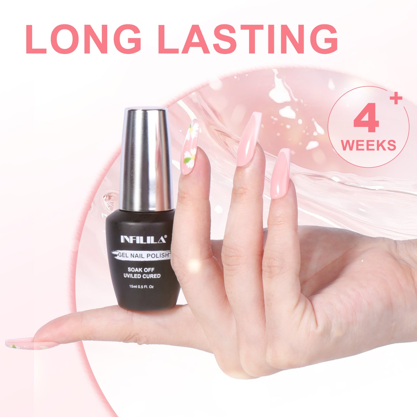 Pale Pink Gel Nail Polish 15ml