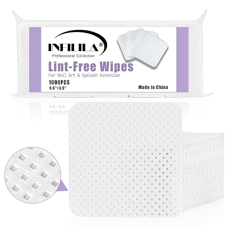 Lint Free Nail Wipes Non-Woven Fabric Dry Nail Prep Wipes