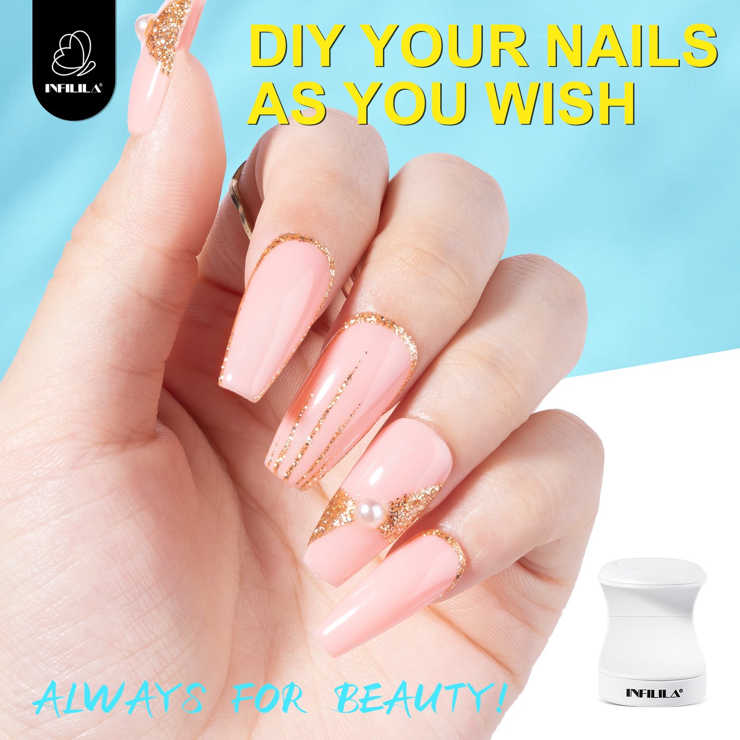 16W Fast Mini UV Light Nail Lamp for Gel Nails