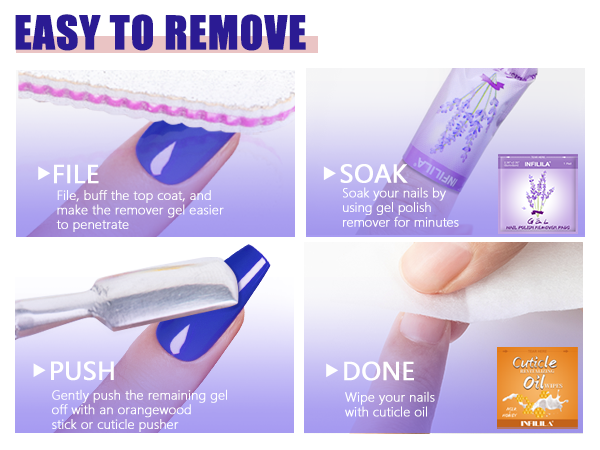 4th of July Gel Nail Polish Set 10ml