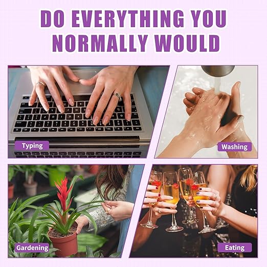 10Pcs Nail Glue, Nail Glue for Nail Tips Acrylic Nails Presser Nails