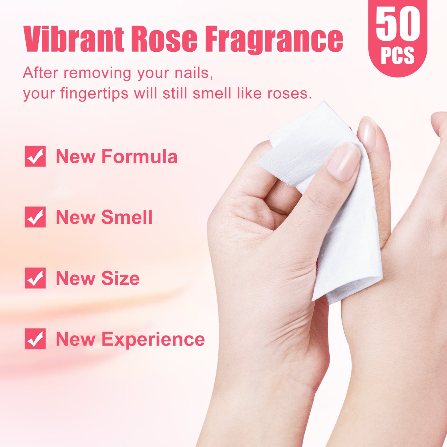 50 PCS Nail Polish Remover Pads