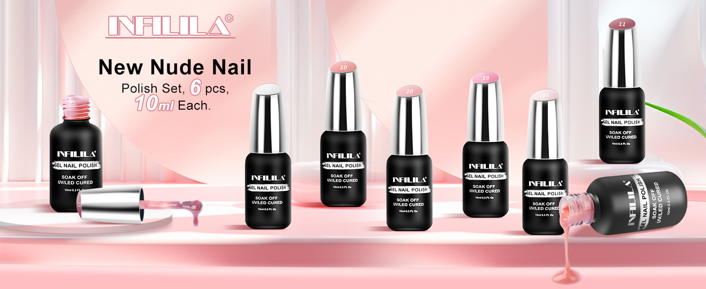 Nude Gel Polish Set 10ML