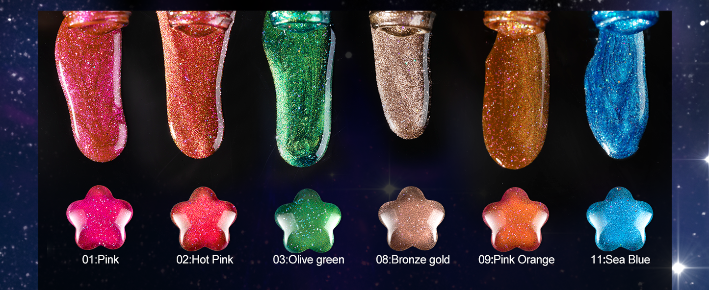 Hot Pink Cat Eye Gel Polish (15ML)
