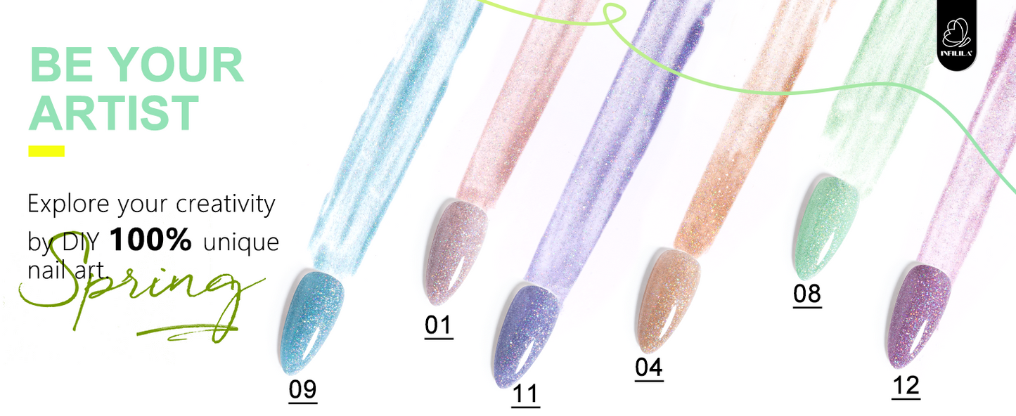 Reflective Glitter Gel Polish 10ml
