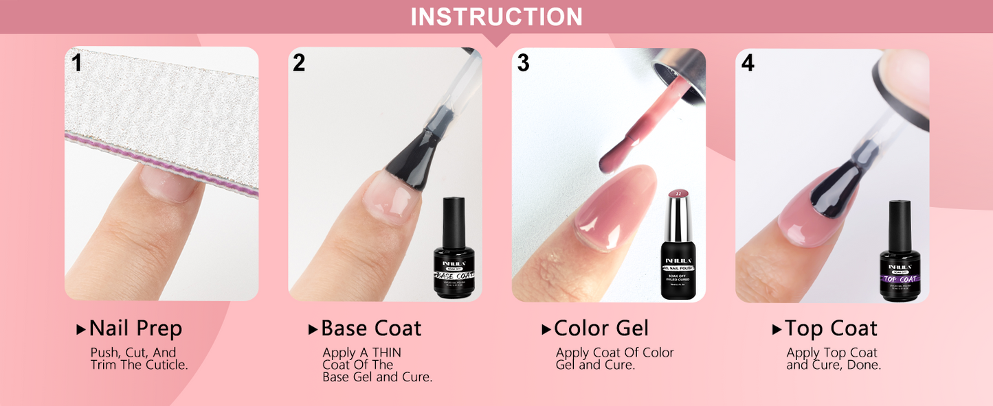 Nude Gel Polish Set 10ML