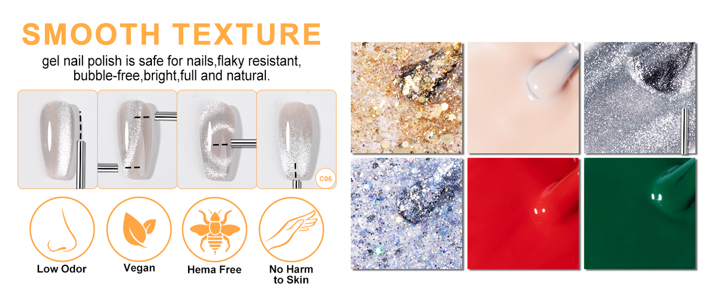 Cat Eye Gel Nail Polish Set 10ml
