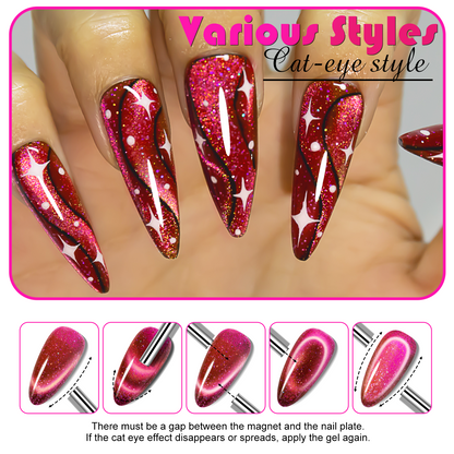 Pink Cat Eye Gel Polish （15ML）