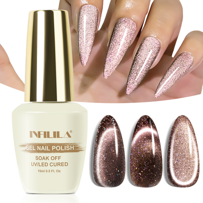 Gold Cat Eye Gel Polish （15ML）