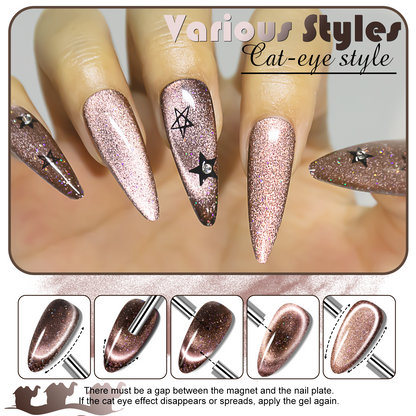 Gold Cat Eye Gel Polish （15ML）