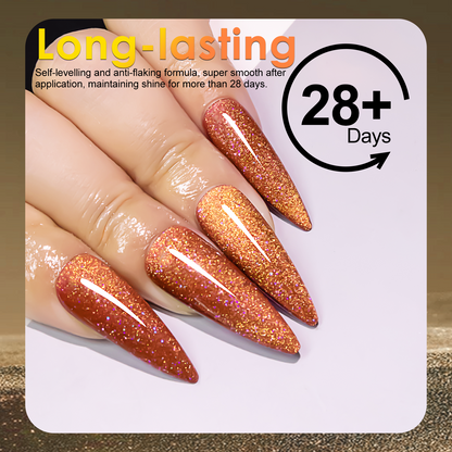 Pink Orange Cat Eye Gel Polish （15ML）