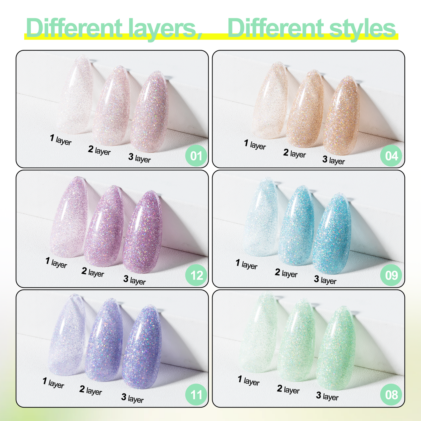 Reflective Glitter Gel Polish 10ml