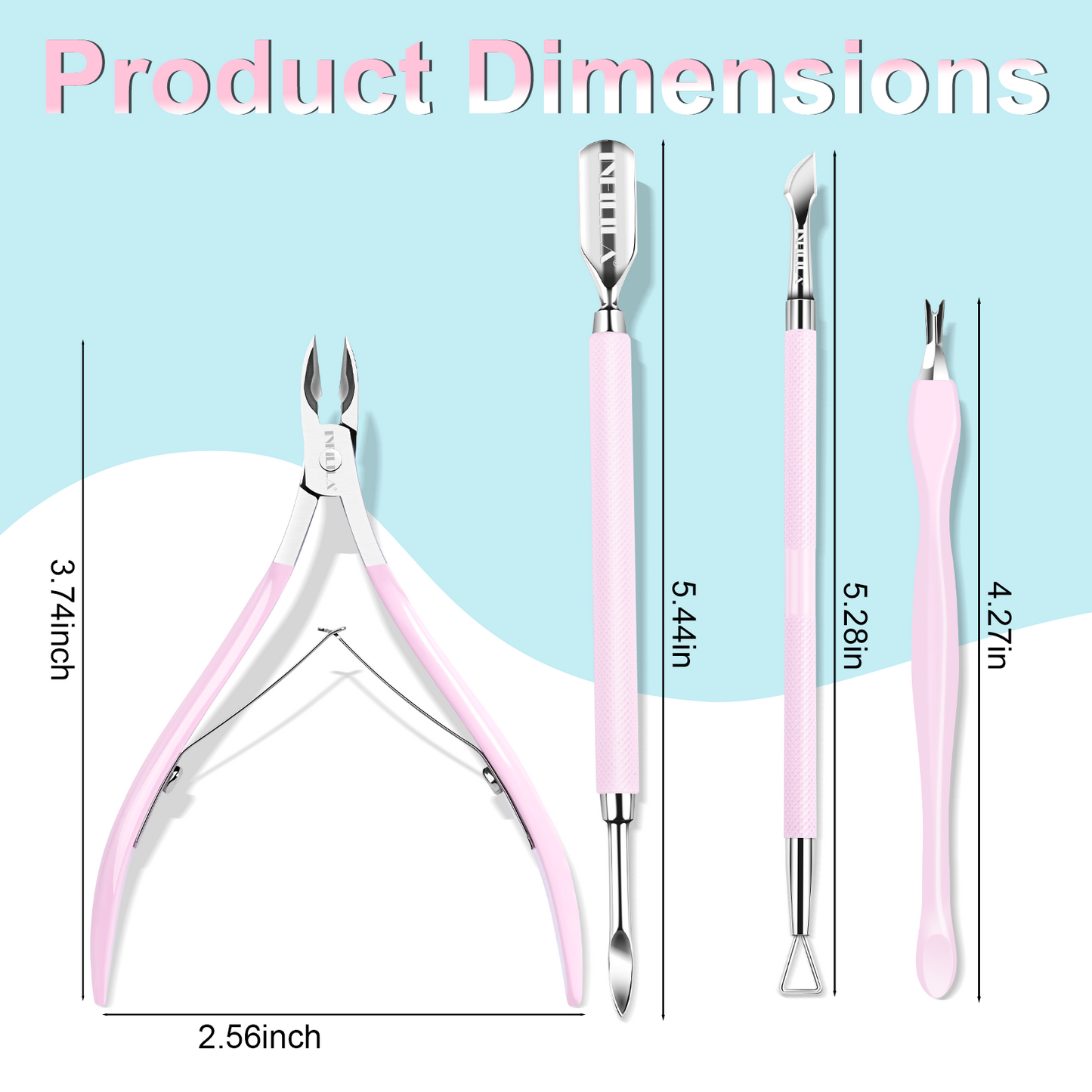 Cuticle Remover Kit 4Pcs