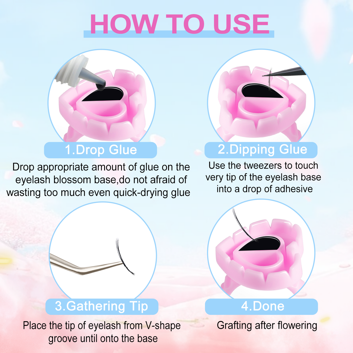 Glue Rings for Eyelash Extensions 100PCS Disposable Rings For Lashes Lovely Heart Shape, Makeup Plastic Nail Art Glue Cups Lash Extension Supplies for Eyelash Extensions
