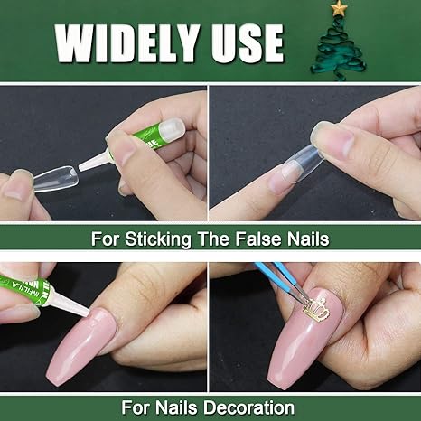 Nail Glue for Acrylic Nails, Super Strong Nail Glue for Press On Nails
