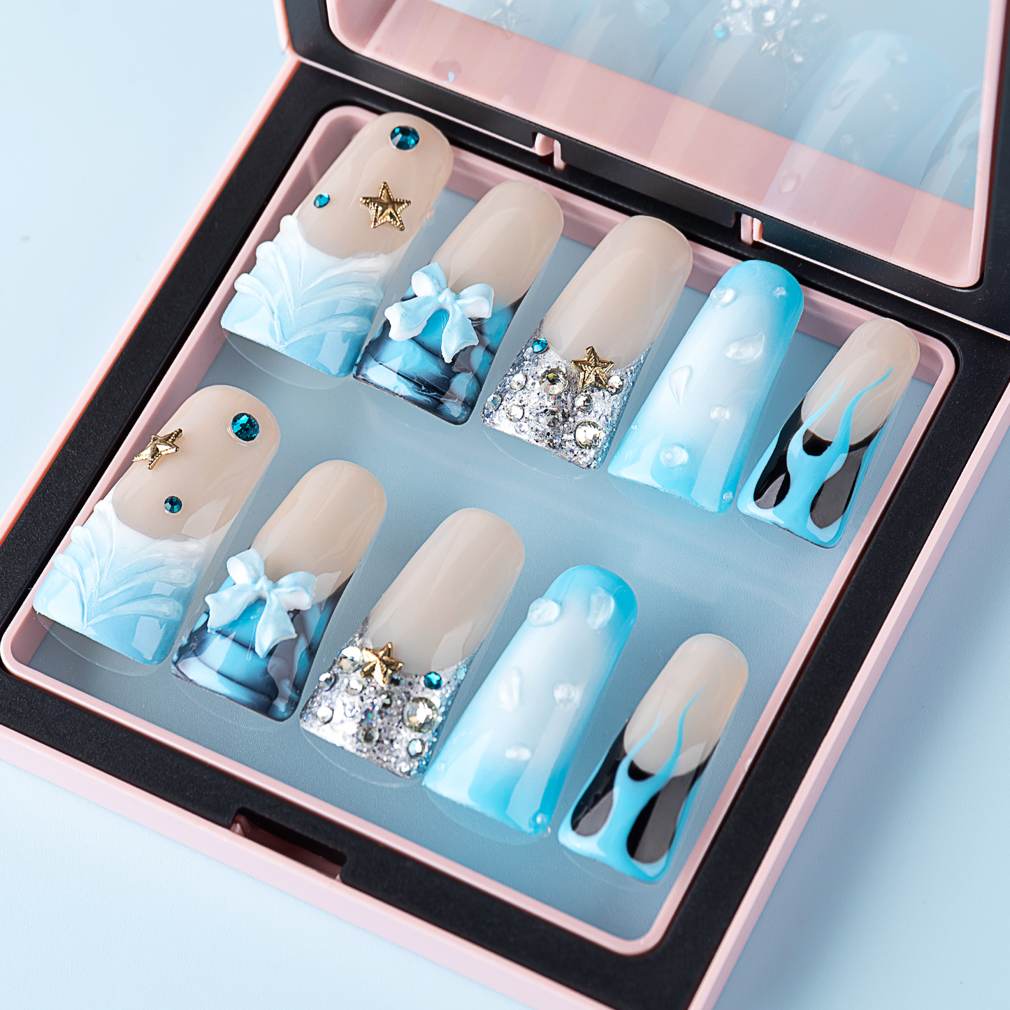 Billie Crush | 3D Glazed Candy Duckbill Press On Nails with Gift Box