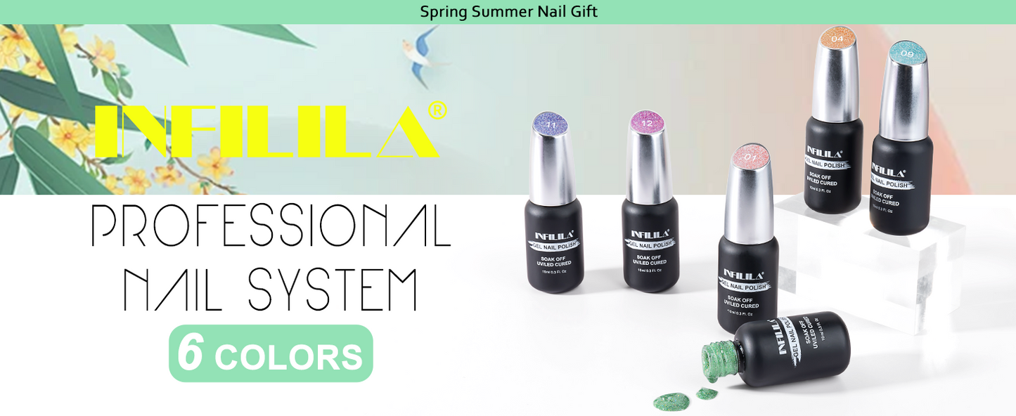 Reflective Glitter Gel Polish 10ml