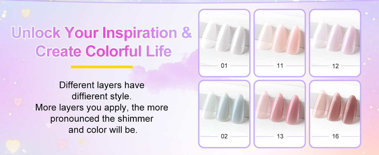 Nude Wedding Gel Polish Set 10ML