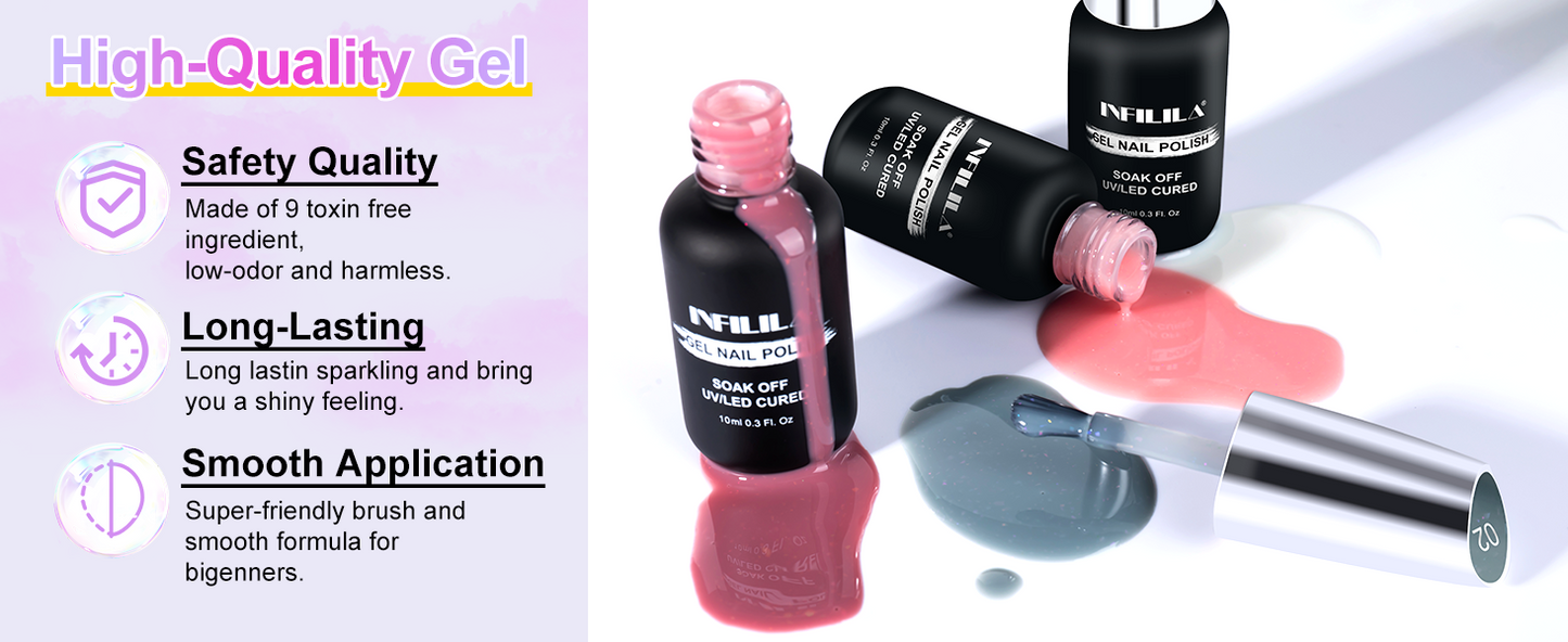 Nude Wedding Gel Polish Set 10ML