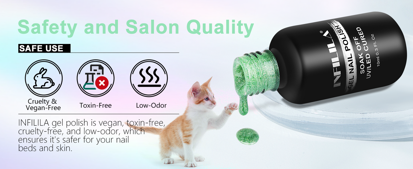 Reflective Glitter Gel Polish 10ml