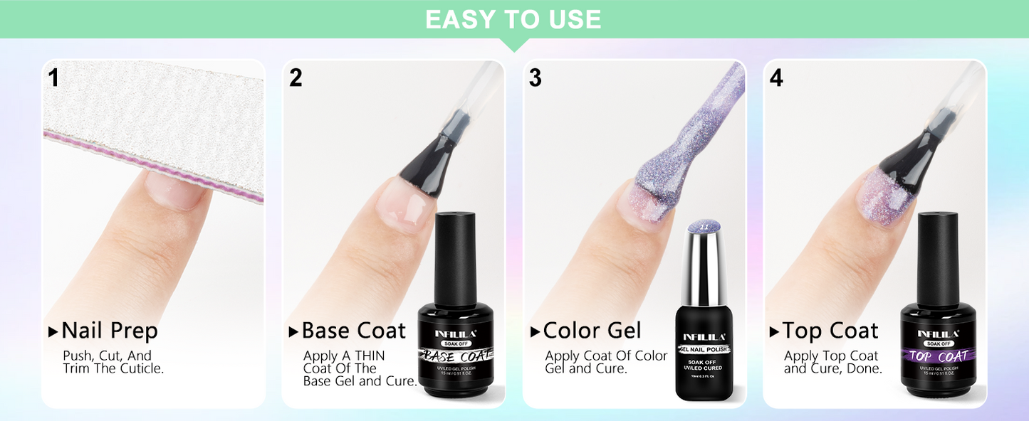 Reflective Glitter Gel Polish 10ml