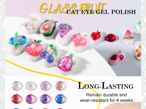 Holographic Glitter Shimmer Translucent Jelly Color Magnetic Silver Nail Polish for Nail Art Manicure Salon DIY at Home